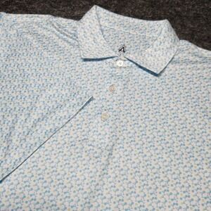 Mens Archer Links Performance Golf Polo Shirt All Over Print Martini Glass XL